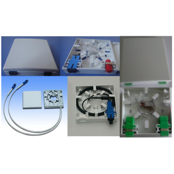 FTTH 2core Optische Faser Wandhalterung / Face Plate